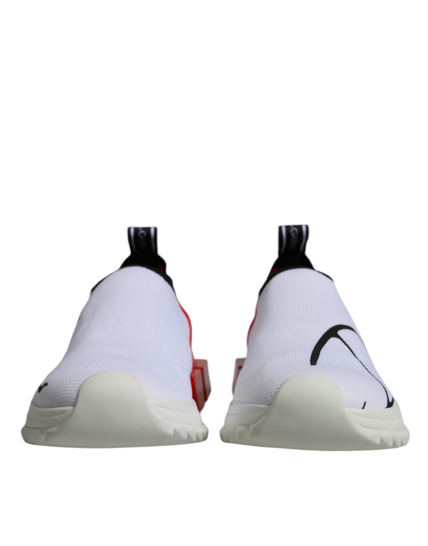 Dolce & Gabbana White Red Low Top Sorrento Men Sneakers Shoes by Dolce & Gabbana