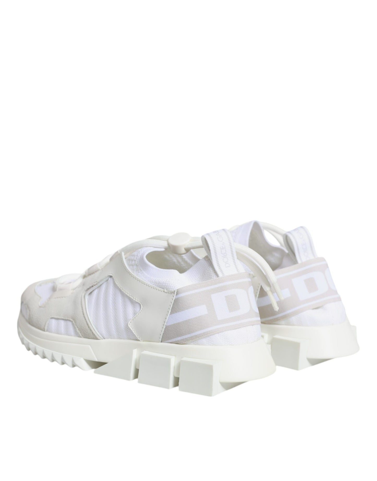 Dolce & Gabbana White Mesh Sorrento Trekking Sneakers Shoes by Dolce & Gabbana