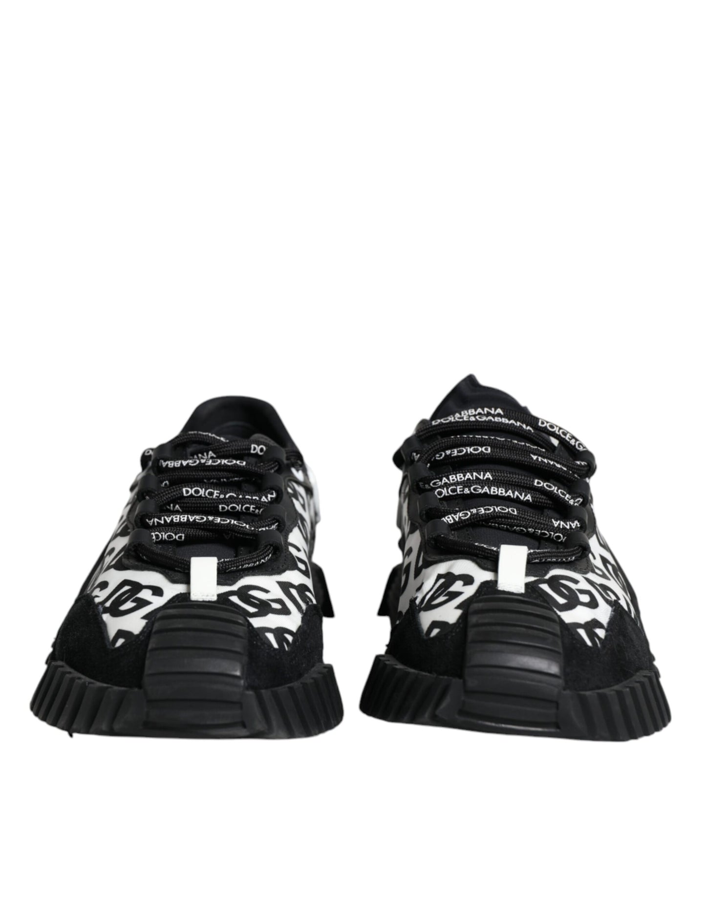 Dolce & Gabbana Black Logo Lace Up Low Top NS1 Sneakers Shoes by Dolce & Gabbana