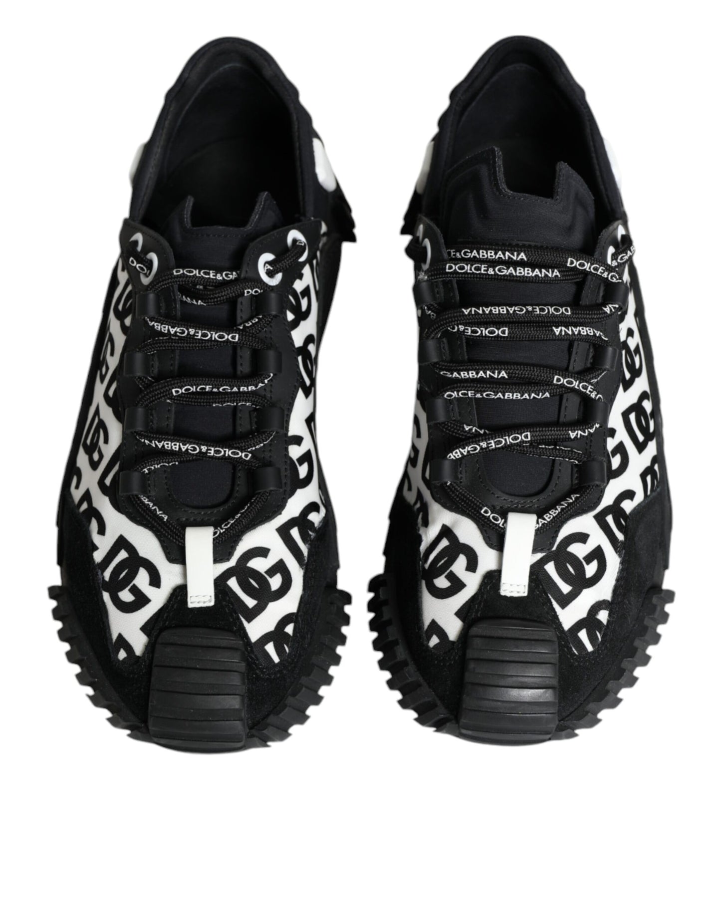 Dolce & Gabbana Black Logo Lace Up Low Top NS1 Sneakers Shoes by Dolce & Gabbana