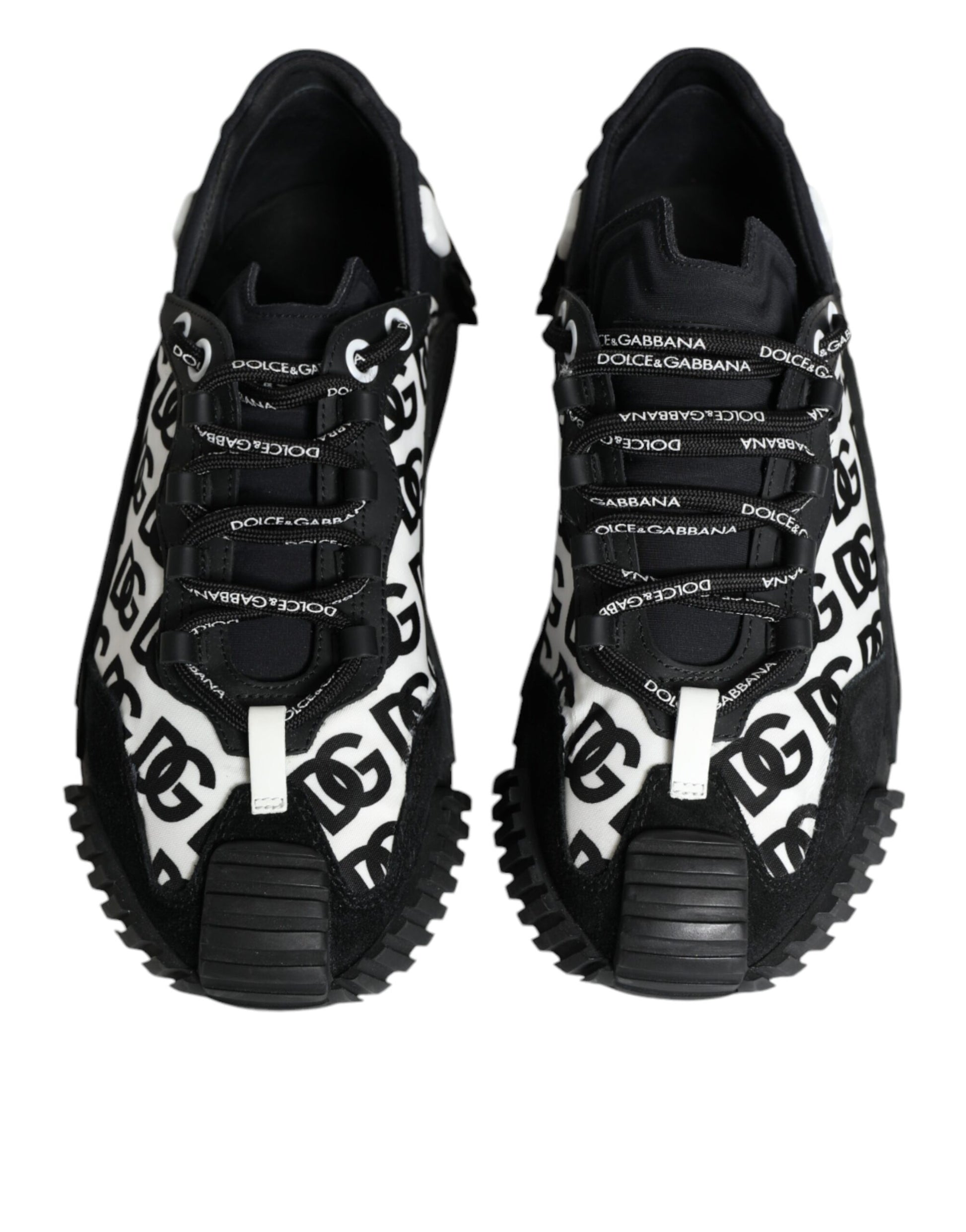 Dolce & Gabbana Black Logo Lace Up Low Top NS1 Sneakers Shoes by Dolce & Gabbana