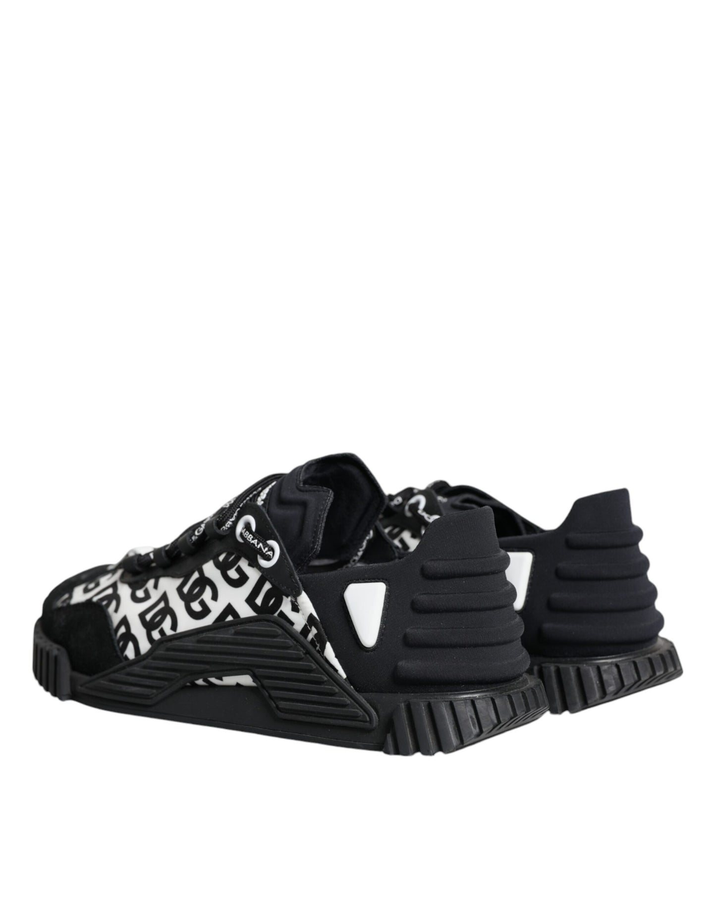 Dolce & Gabbana Black Logo Lace Up Low Top NS1 Sneakers Shoes by Dolce & Gabbana