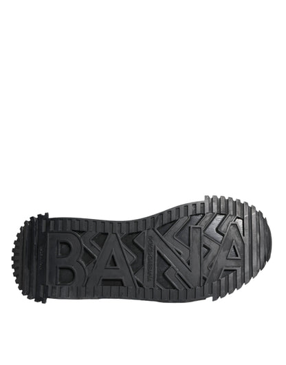 Dolce & Gabbana Black Logo Lace Up Low Top NS1 Sneakers Shoes by Dolce & Gabbana