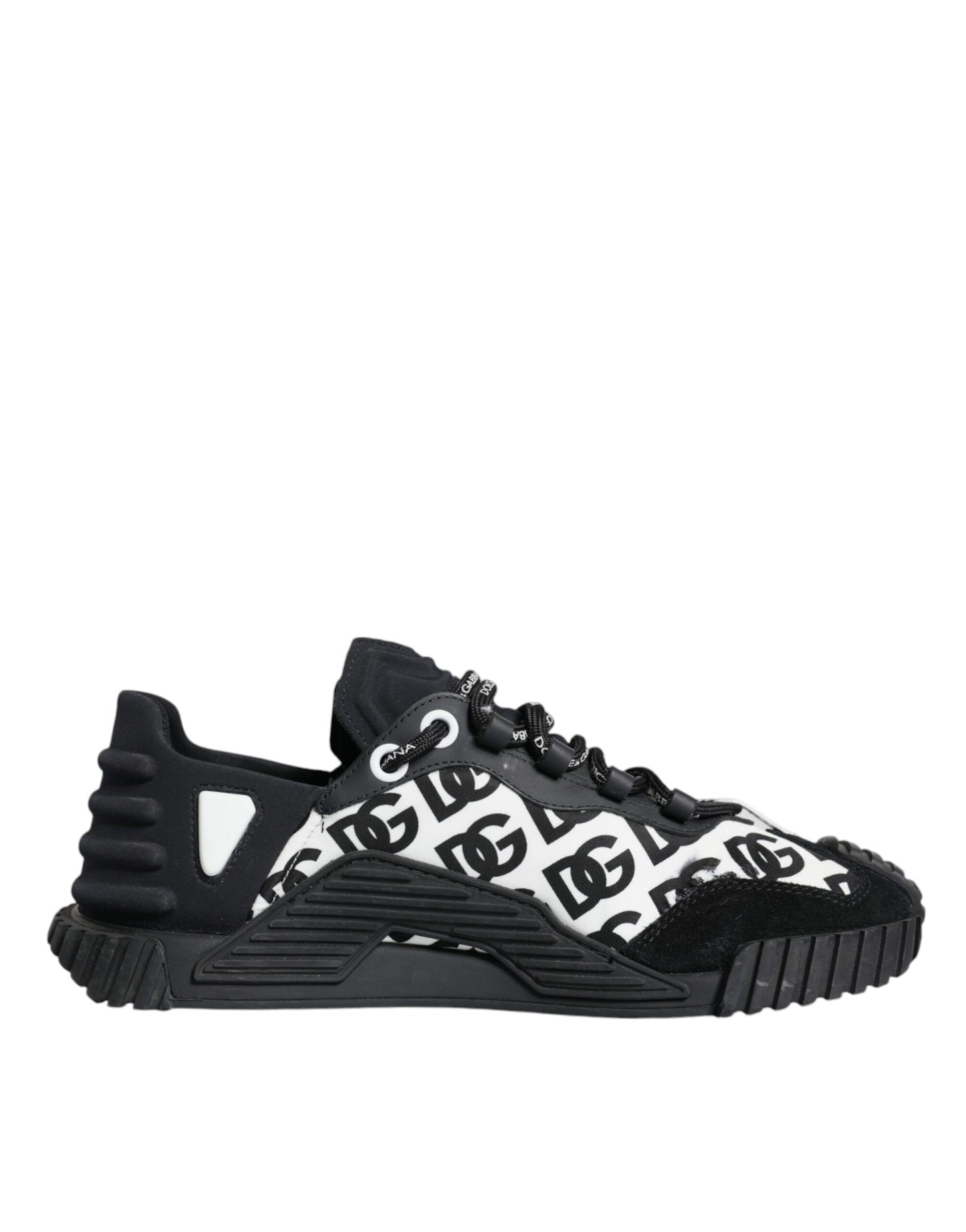 Dolce & Gabbana Black Logo Lace Up Low Top NS1 Sneakers Shoes by Dolce & Gabbana