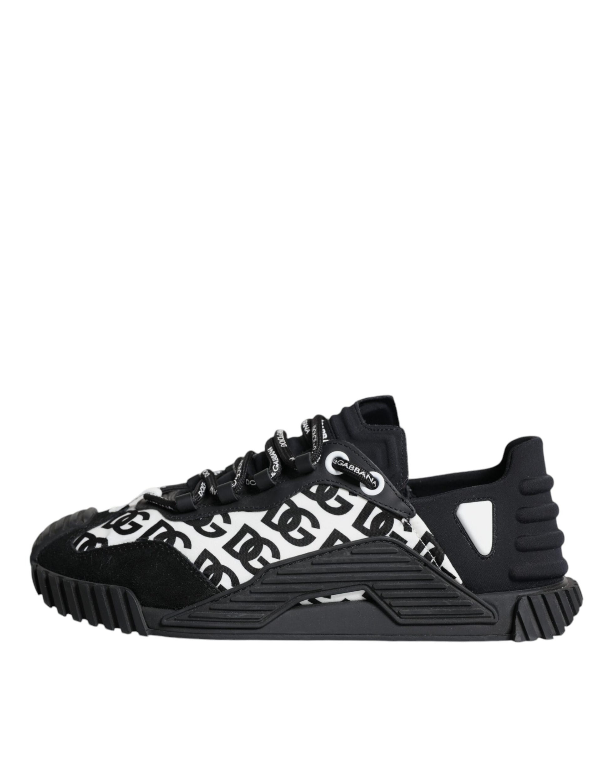 Dolce & Gabbana Black Logo Lace Up Low Top NS1 Sneakers Shoes by Dolce & Gabbana