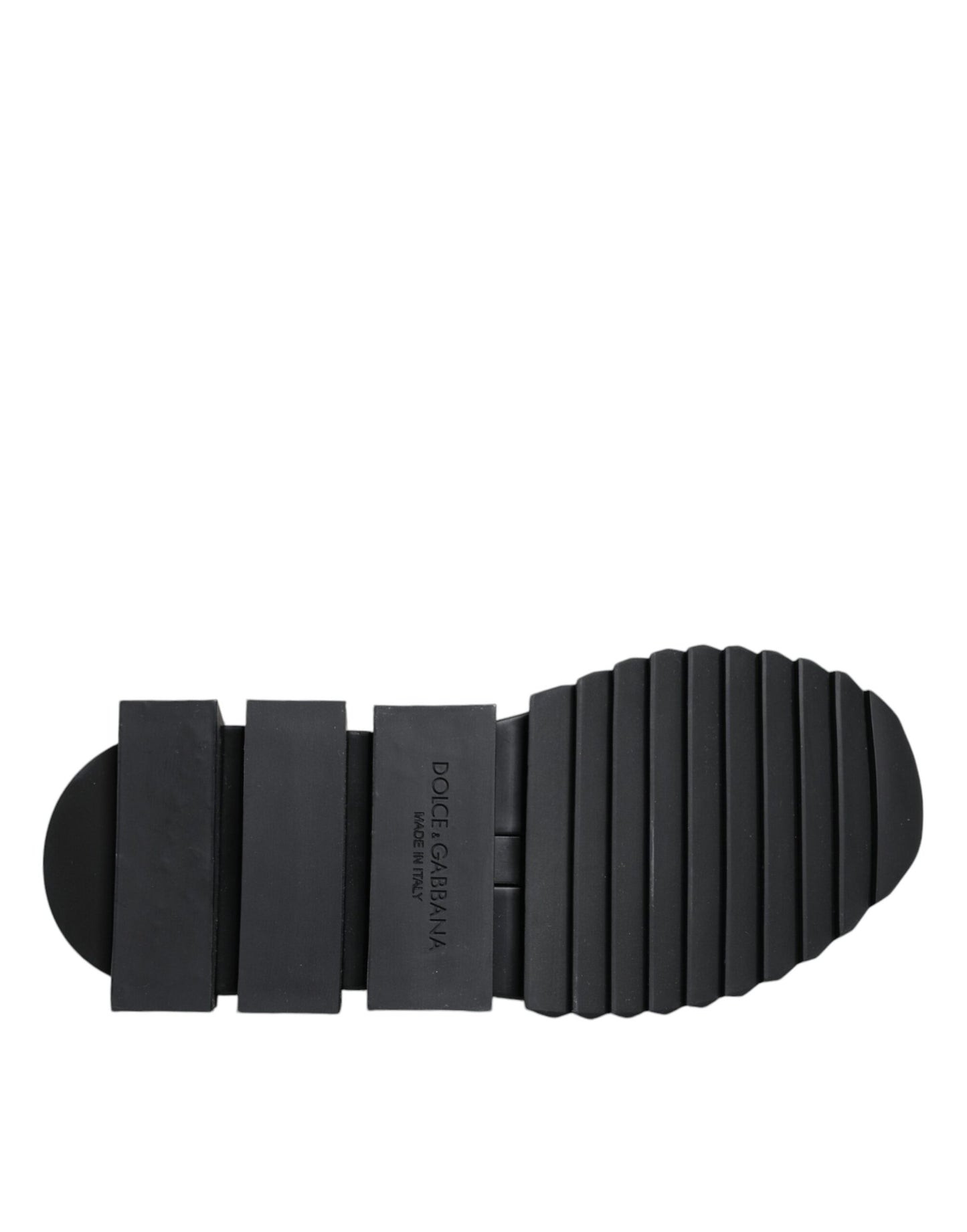 Dolce & Gabbana Black Sorrento Socks Logo Sneakers Shoes by Dolce & Gabbana