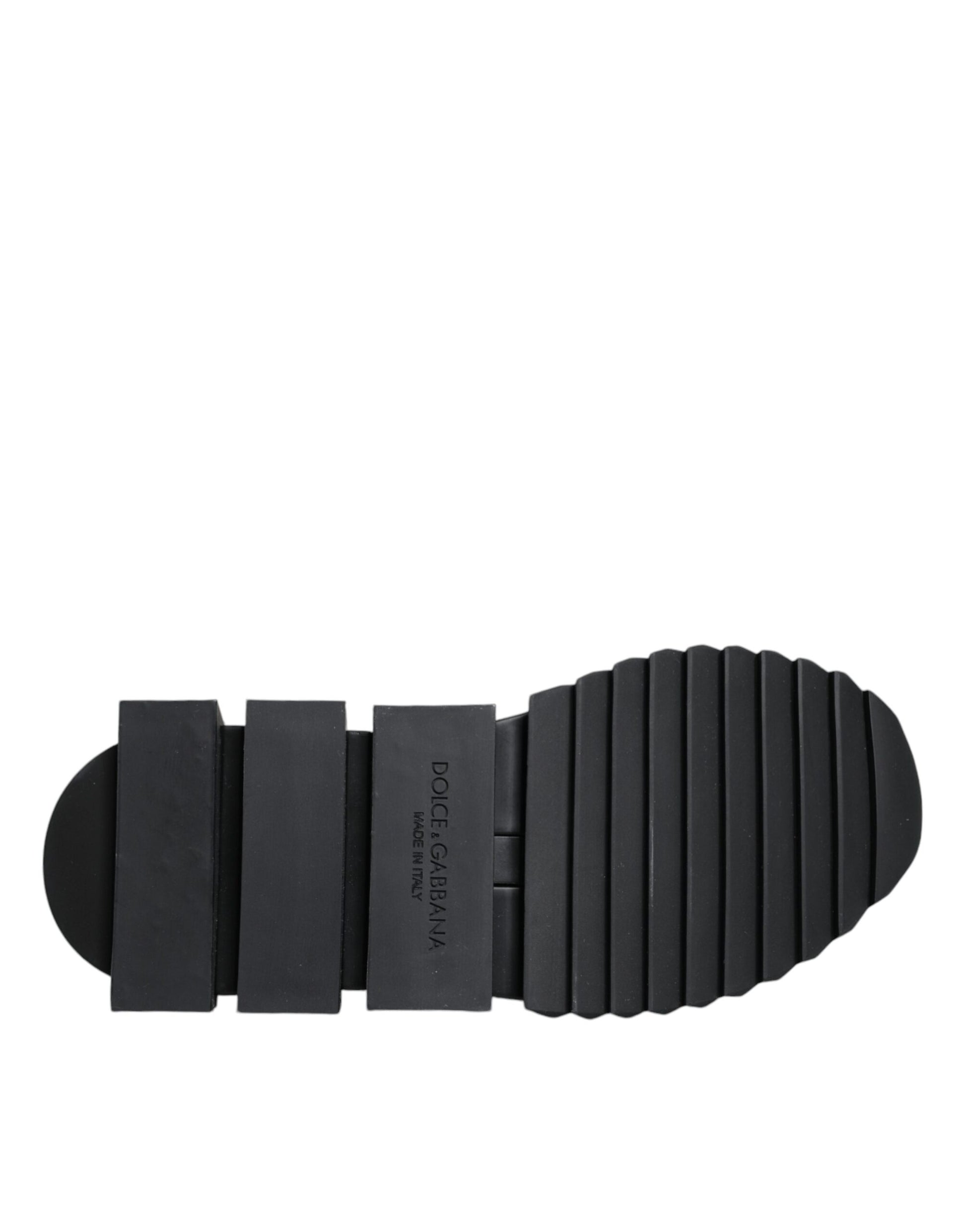 Dolce & Gabbana Black Sorrento Socks Logo Sneakers Shoes by Dolce & Gabbana