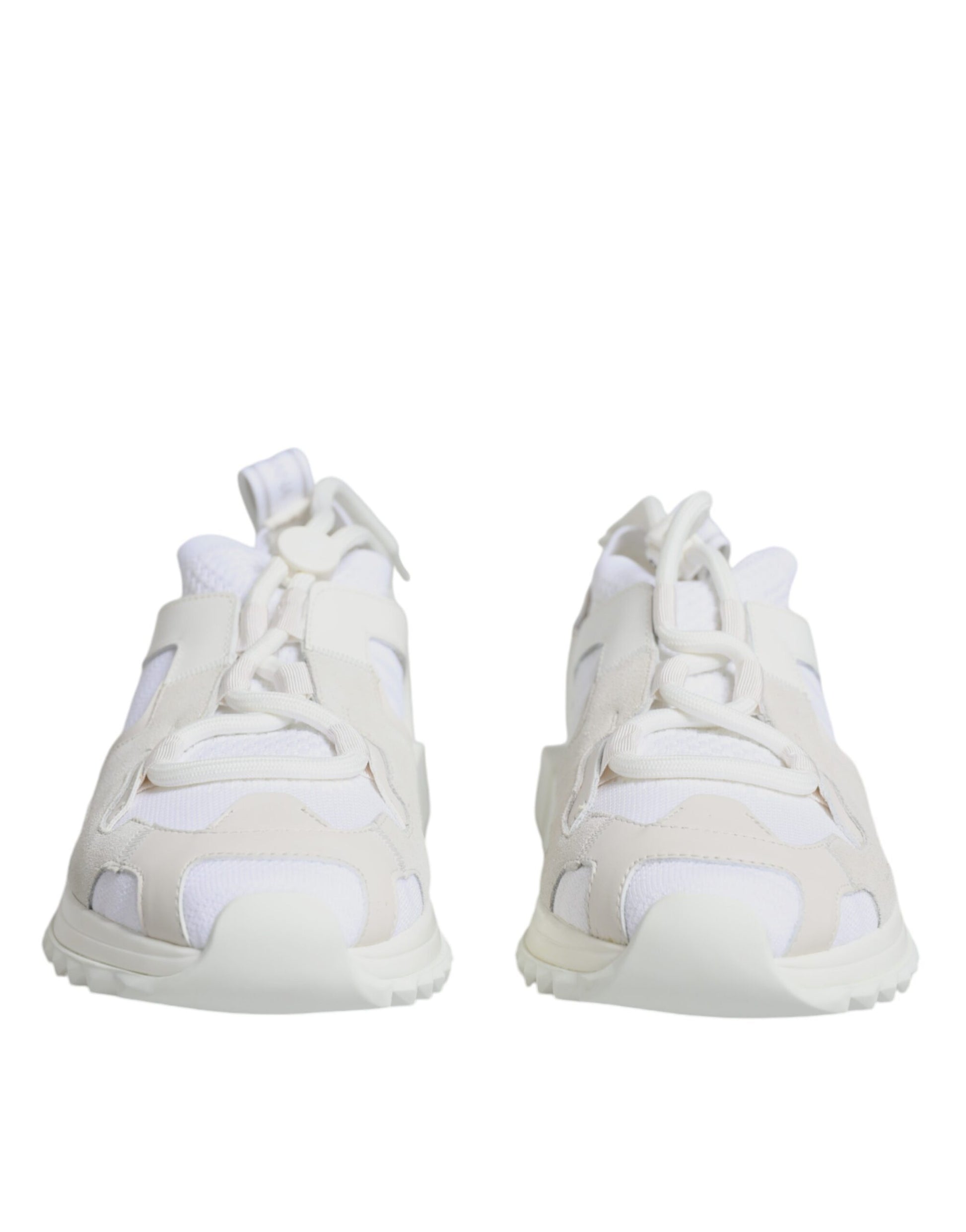 Dolce & Gabbana White Mesh Sorrento Trekking Sneakers Shoes by Dolce & Gabbana