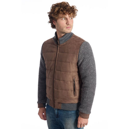Veste de luxe en laine marron pour homme Roberto Pepe