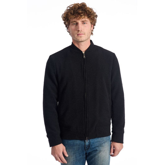 Veste de luxe en laine noire pour homme Roberto Pepe