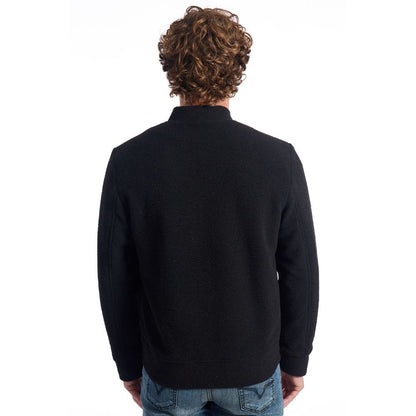 Veste de luxe en laine noire pour homme Roberto Pepe