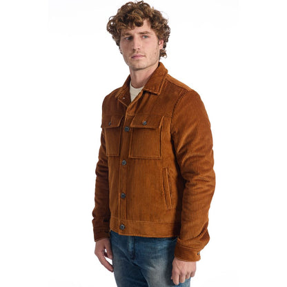 Veste de luxe en coton marron pour homme Roberto Pepe