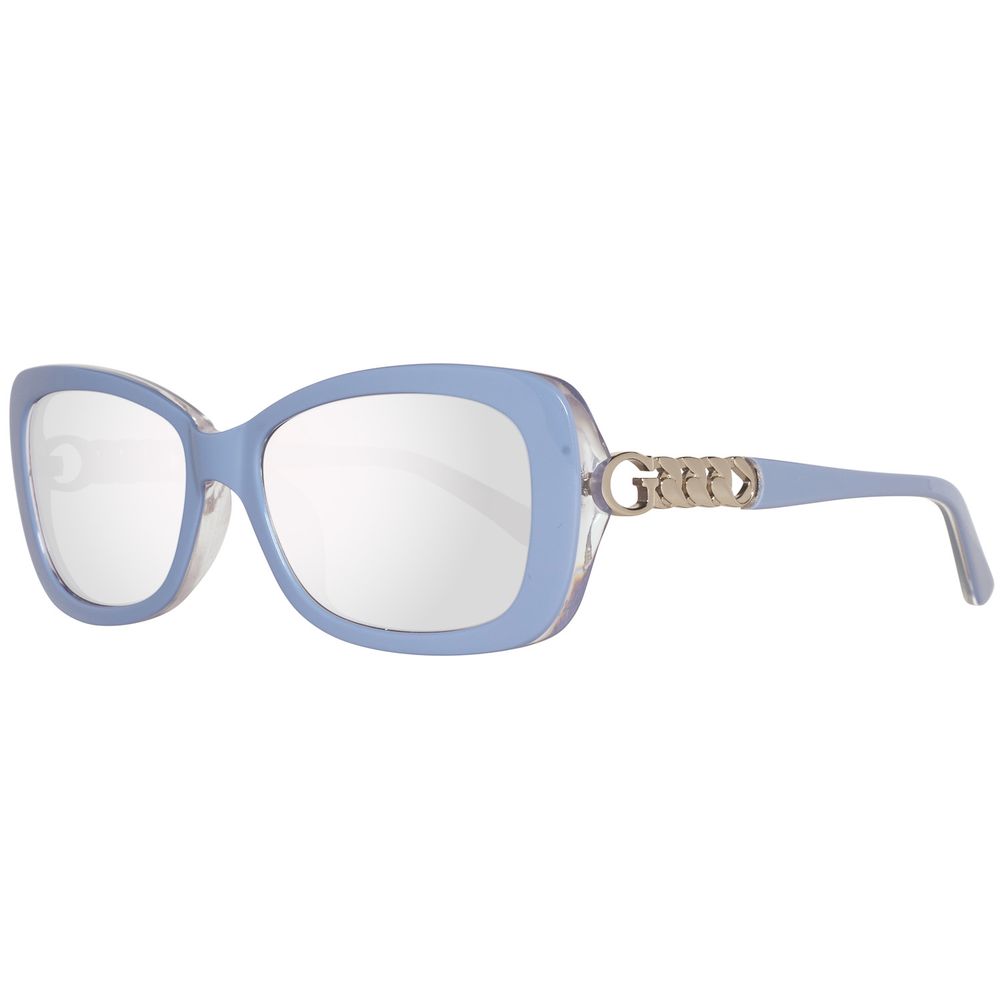 Lunettes de soleil Guess en plastique bleu