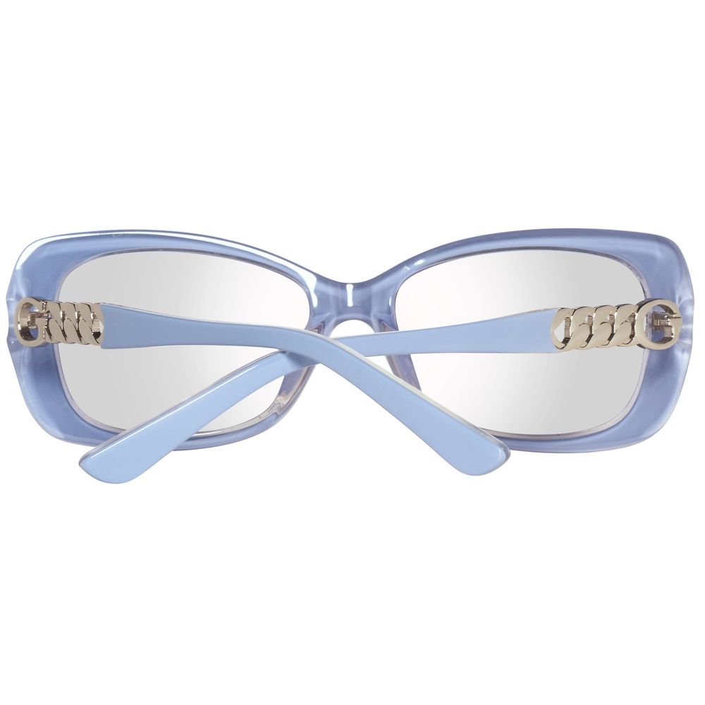 Lunettes de soleil Guess en plastique bleu