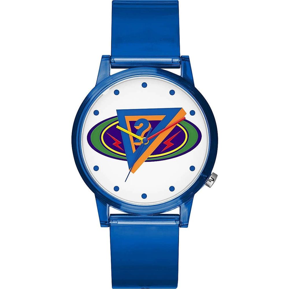 Montre Guess en résine bleue