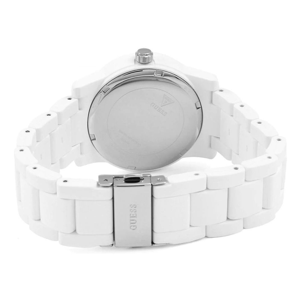 Montre Guess en caoutchouc blanc