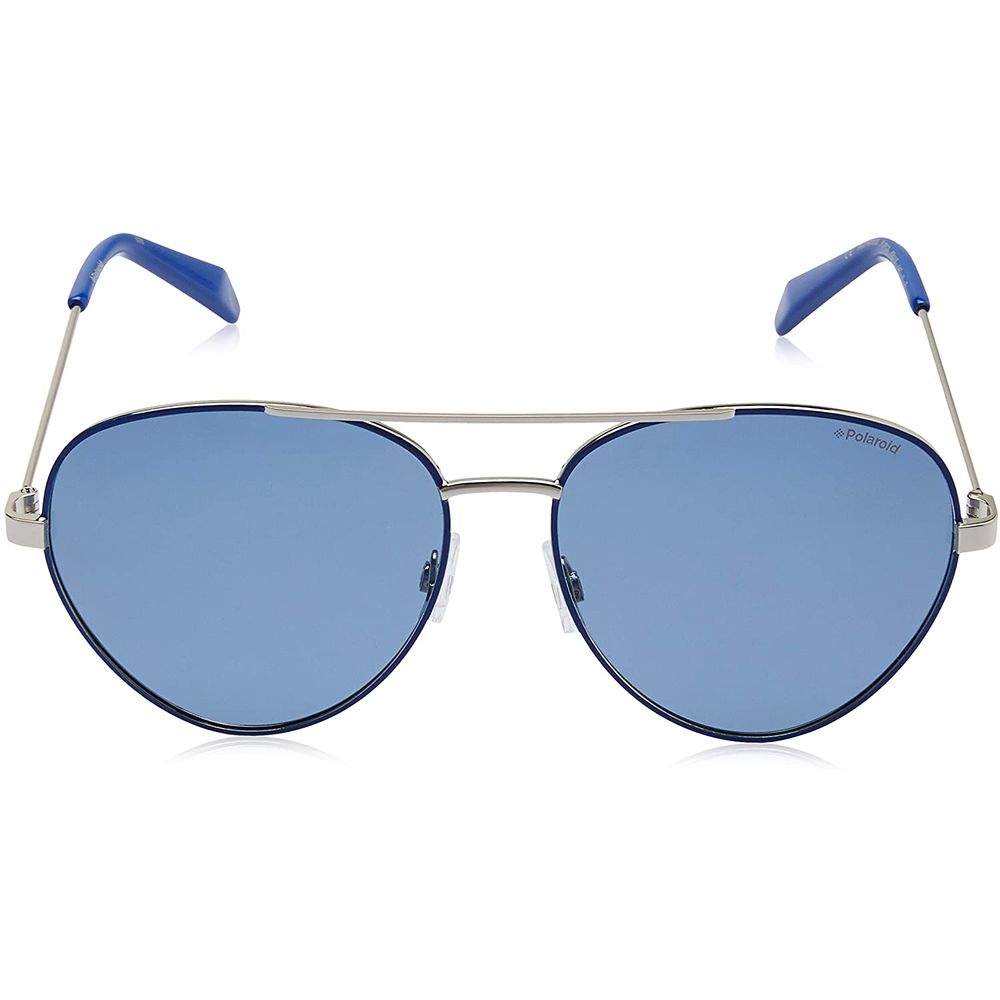 Lunettes de soleil Polaroid en métal bleu