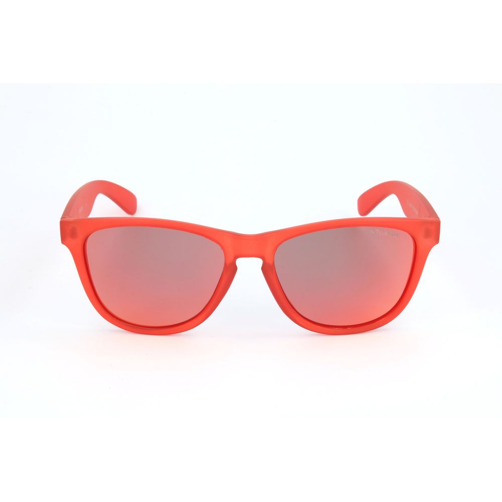 Lunettes de soleil Polaroid en plastique rouge