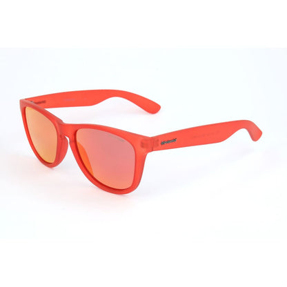 Lunettes de soleil Polaroid en plastique rouge