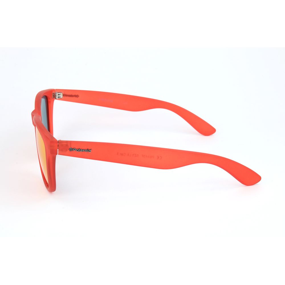Lunettes de soleil Polaroid en plastique rouge