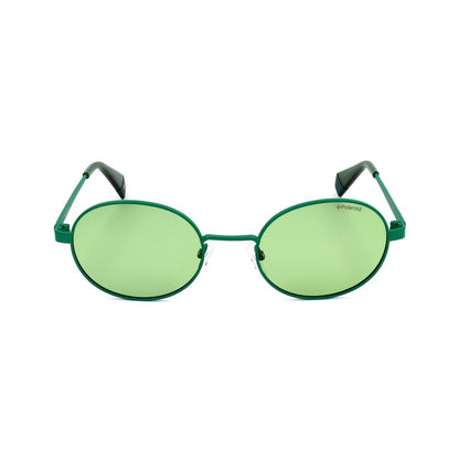 Lunettes de soleil Polaroid vertes en métal