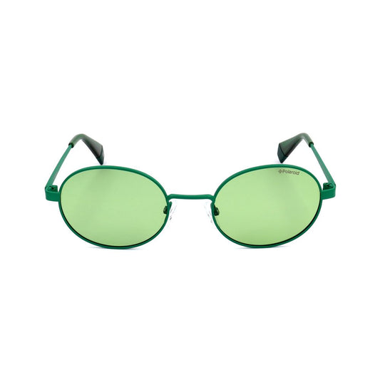 Lunettes de soleil Polaroid vertes en métal