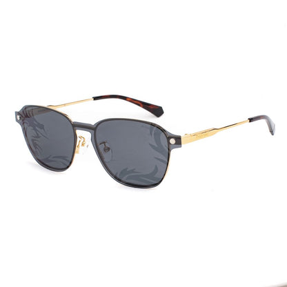 Lunettes de soleil Polaroid en métal doré