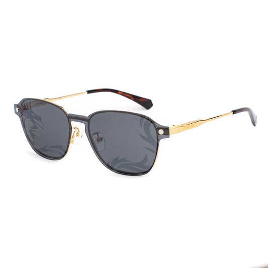 Lunettes de soleil Polaroid en métal doré