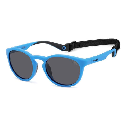 Lunettes de soleil Polaroid en résine bleue