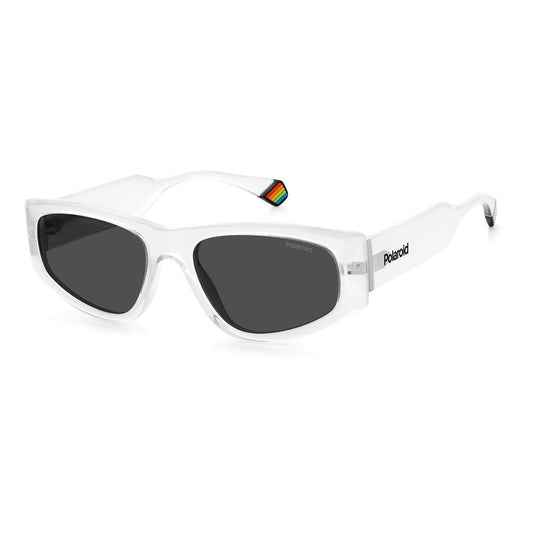 Lunettes de soleil Polaroid en plastique transparent