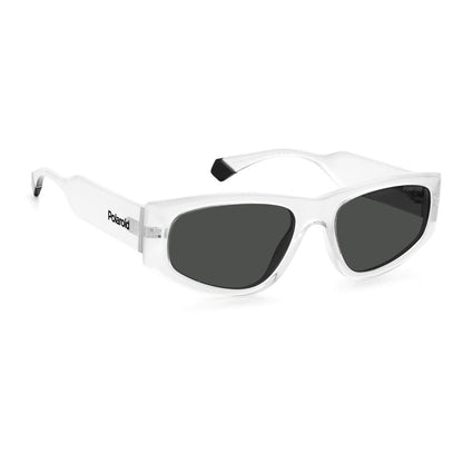 Lunettes de soleil Polaroid en plastique transparent