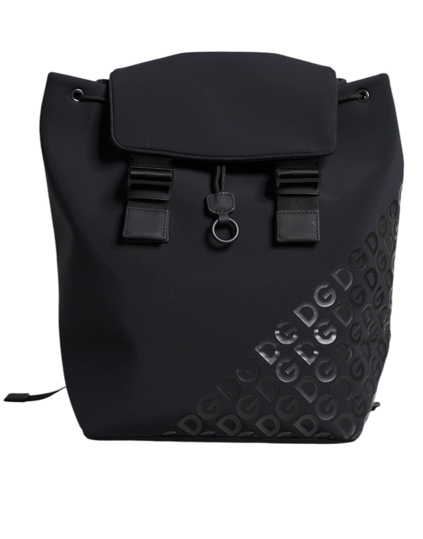 Sac à dos de voyage en néoprène noir Dolce &amp; Gabbana DG Mania