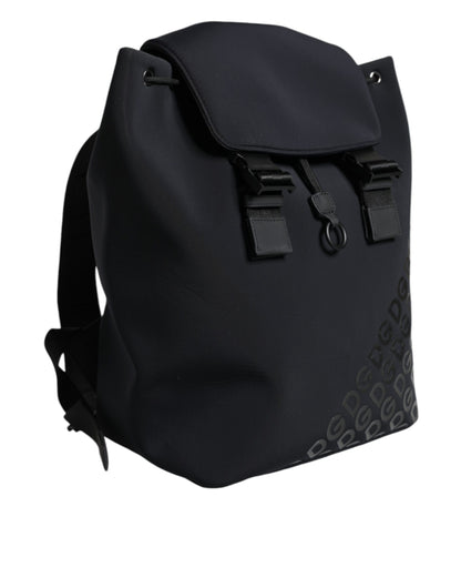 Sac à dos de voyage en néoprène noir Dolce &amp; Gabbana DG Mania