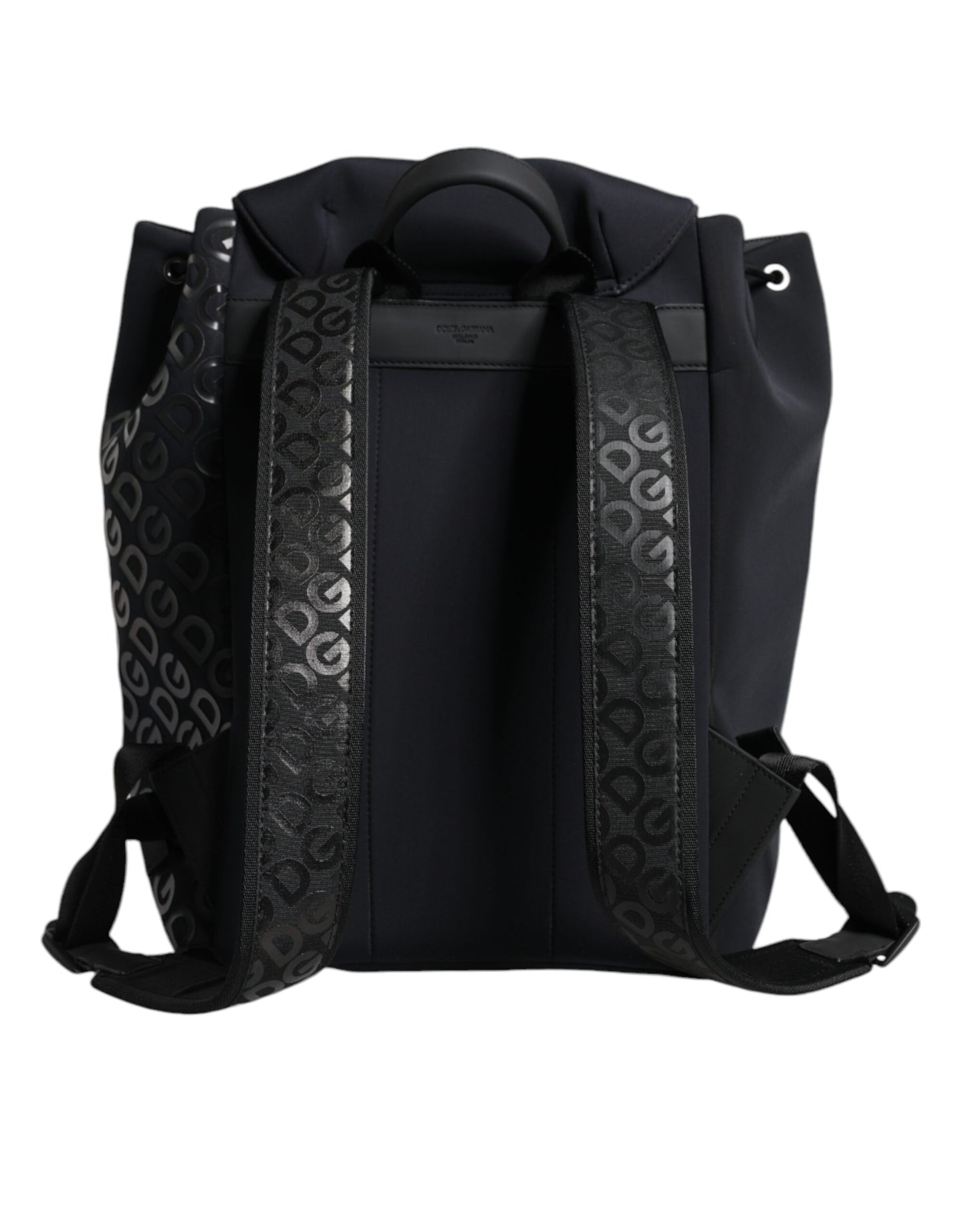 Sac à dos de voyage en néoprène noir Dolce &amp; Gabbana DG Mania