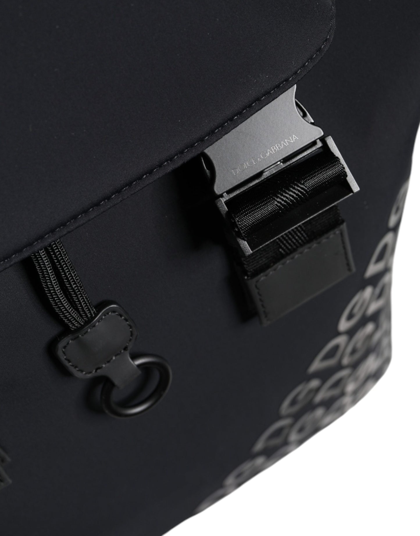 Sac à dos de voyage en néoprène noir Dolce &amp; Gabbana DG Mania