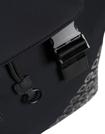 Sac à dos de voyage en néoprène noir Dolce &amp; Gabbana DG Mania