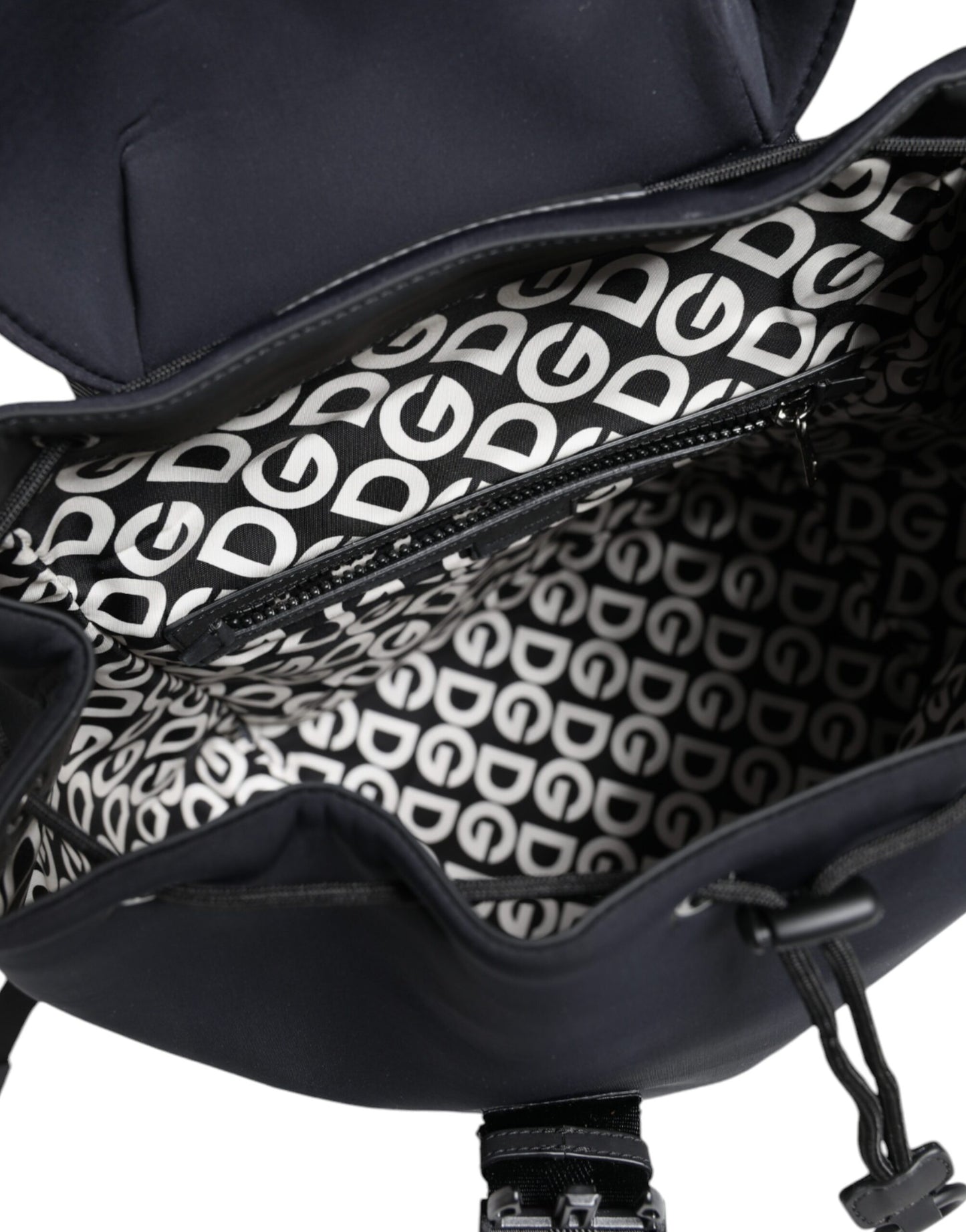 Sac à dos de voyage en néoprène noir Dolce &amp; Gabbana DG Mania