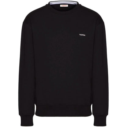 Pull en coton noir Valentino