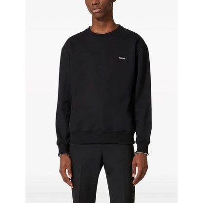 Pull en coton noir Valentino