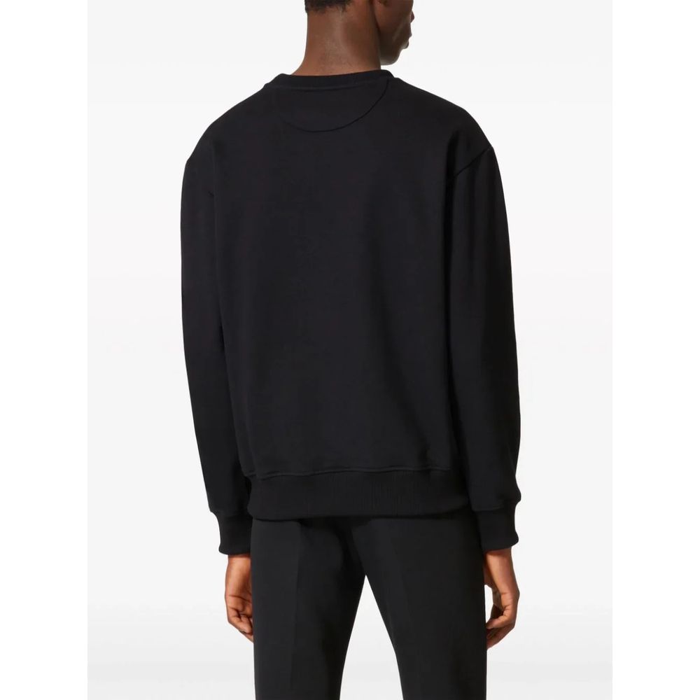 Pull en coton noir Valentino