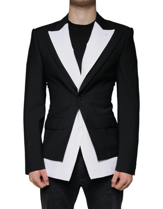 Blazer simple boutonnage noir et blanc Dolce &amp; Gabbana