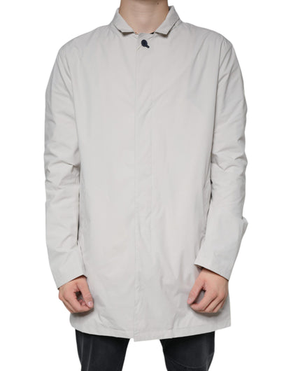 People Of Shibuya Off White Full Zip Coat Men Jacket by People Of Shibuya