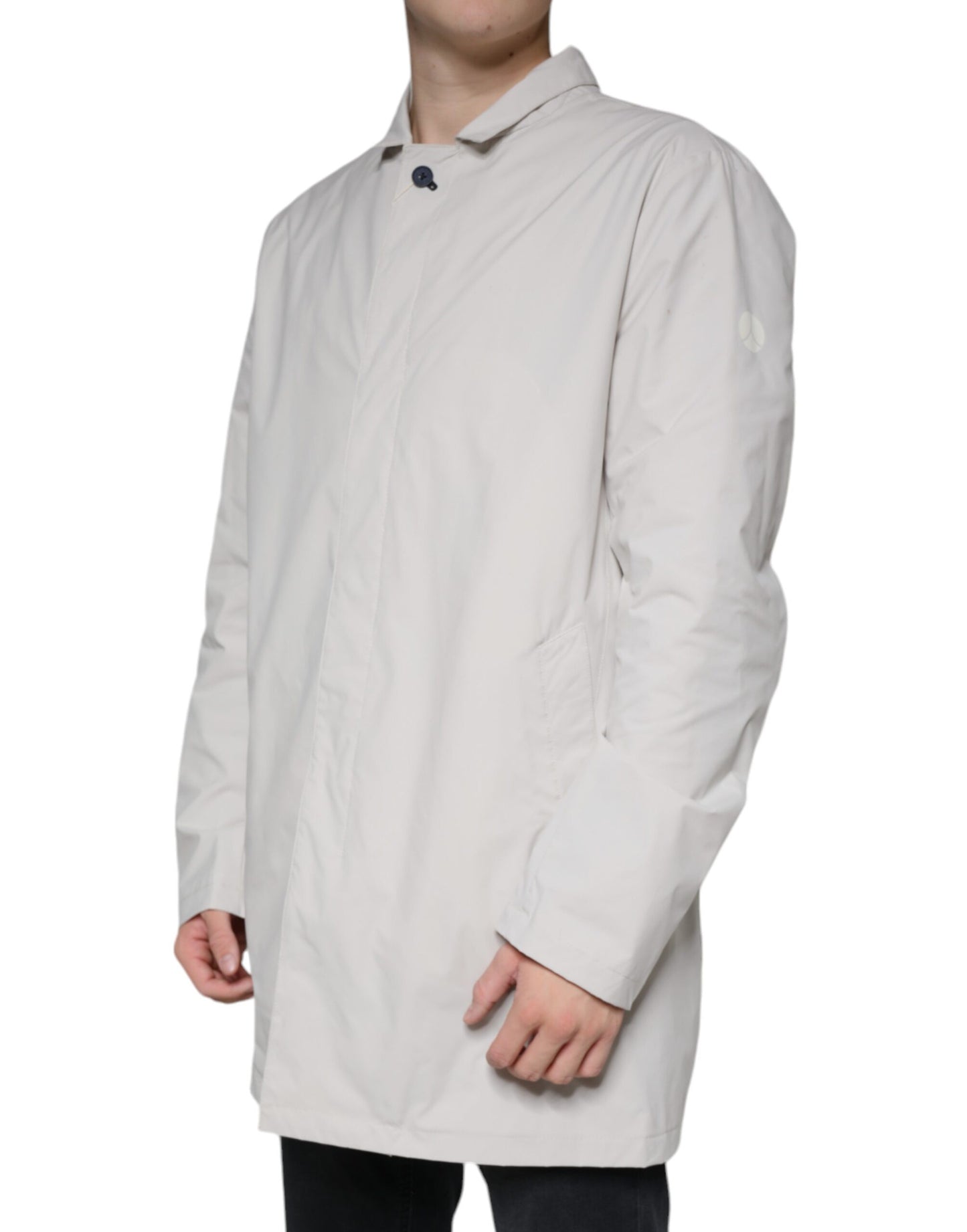 People Of Shibuya Off White Full Zip Coat Men Jacket by People Of Shibuya