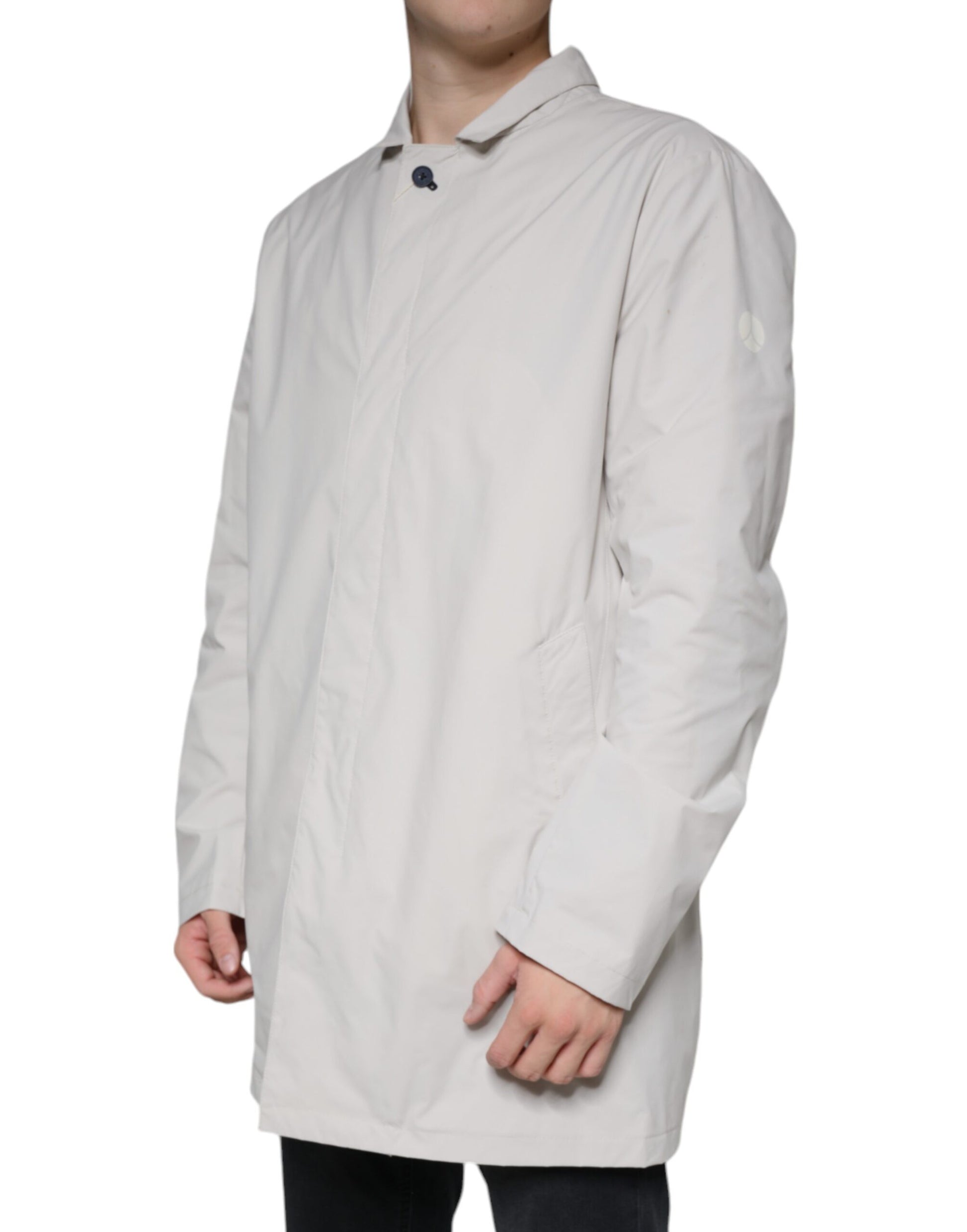 People Of Shibuya Off White Full Zip Coat Men Jacket by People Of Shibuya