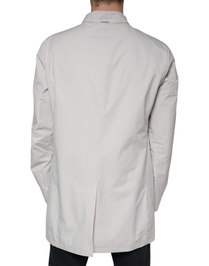 People Of Shibuya Off White Full Zip Coat Men Jacket by People Of Shibuya
