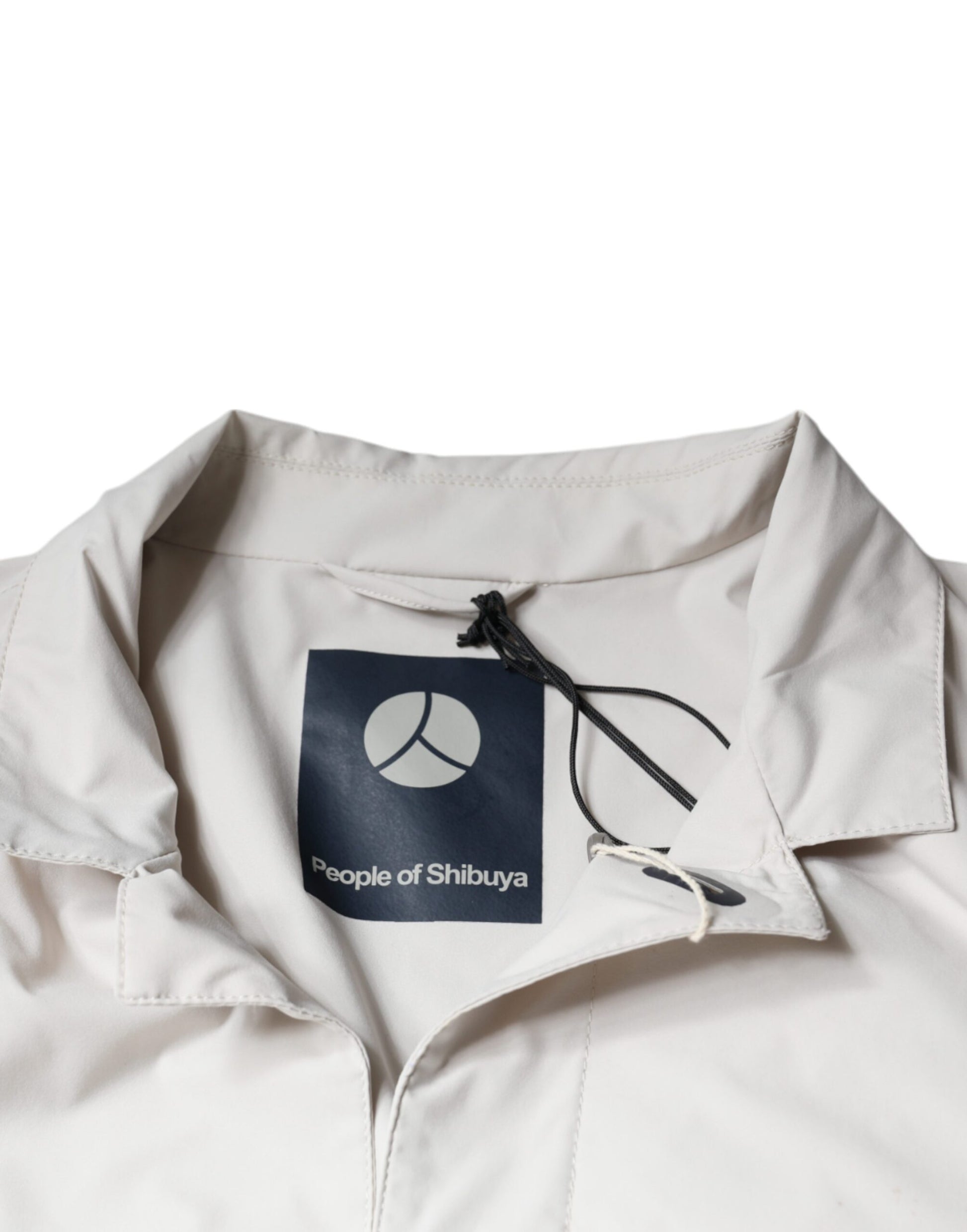 People Of Shibuya Off White Full Zip Coat Men Jacket by People Of Shibuya