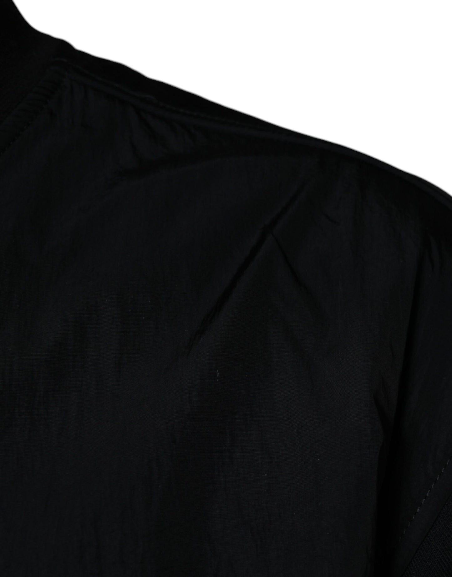 MSGM Black Cotton Full Zip Bomber Long Sleeves Jacket by MSGM