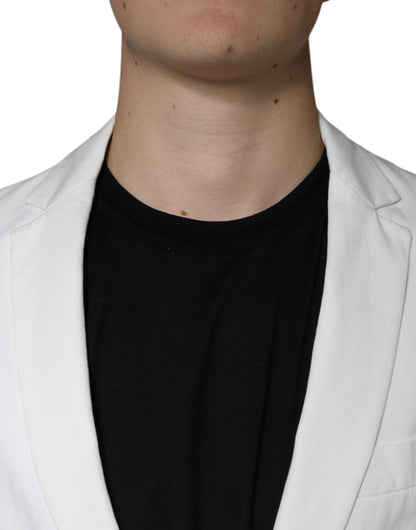 Blazer formel blanc Dondup à simple boutonnage et un bouton