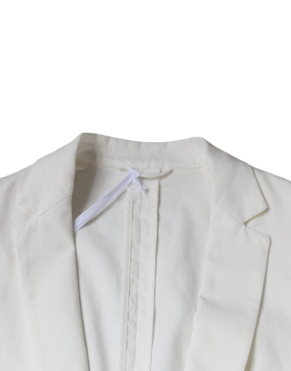 Blazer formel blanc Dondup à simple boutonnage et un bouton