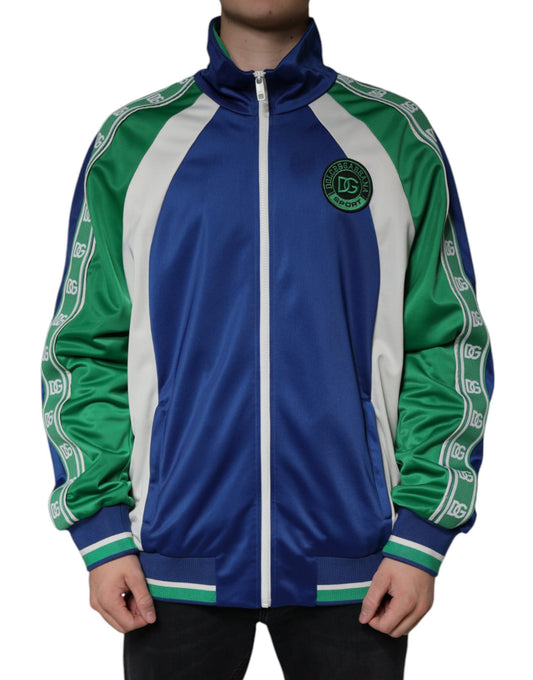Dolce & Gabbana Multicolor Polyester Full Zip Bomber Jacket by Dolce & Gabbana